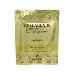 3W CLINIC Collagen & Luxury Gold Energy Hydrogel Facial Mask (30ml)