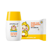 ATOPALM Outdoor Sun Milk SPF50+ PA+++ and Pure Cleansing Pad (55g+30ea)